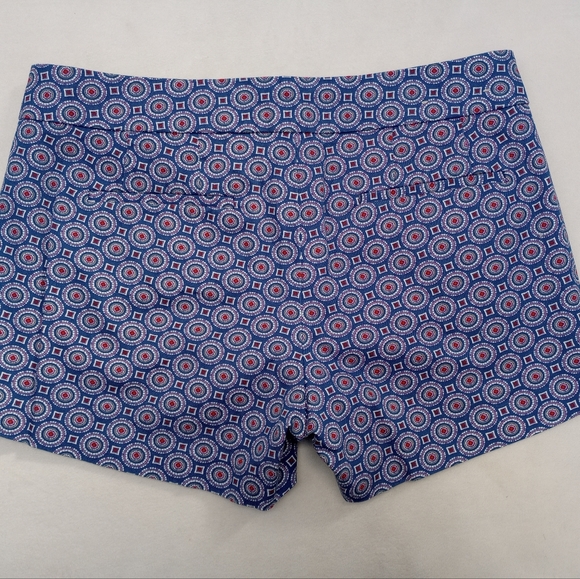 J. Crew Factory Blue Medallion Shorts, size 4 - Picture 3 of 11